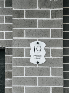 Address Sign - Double Layer