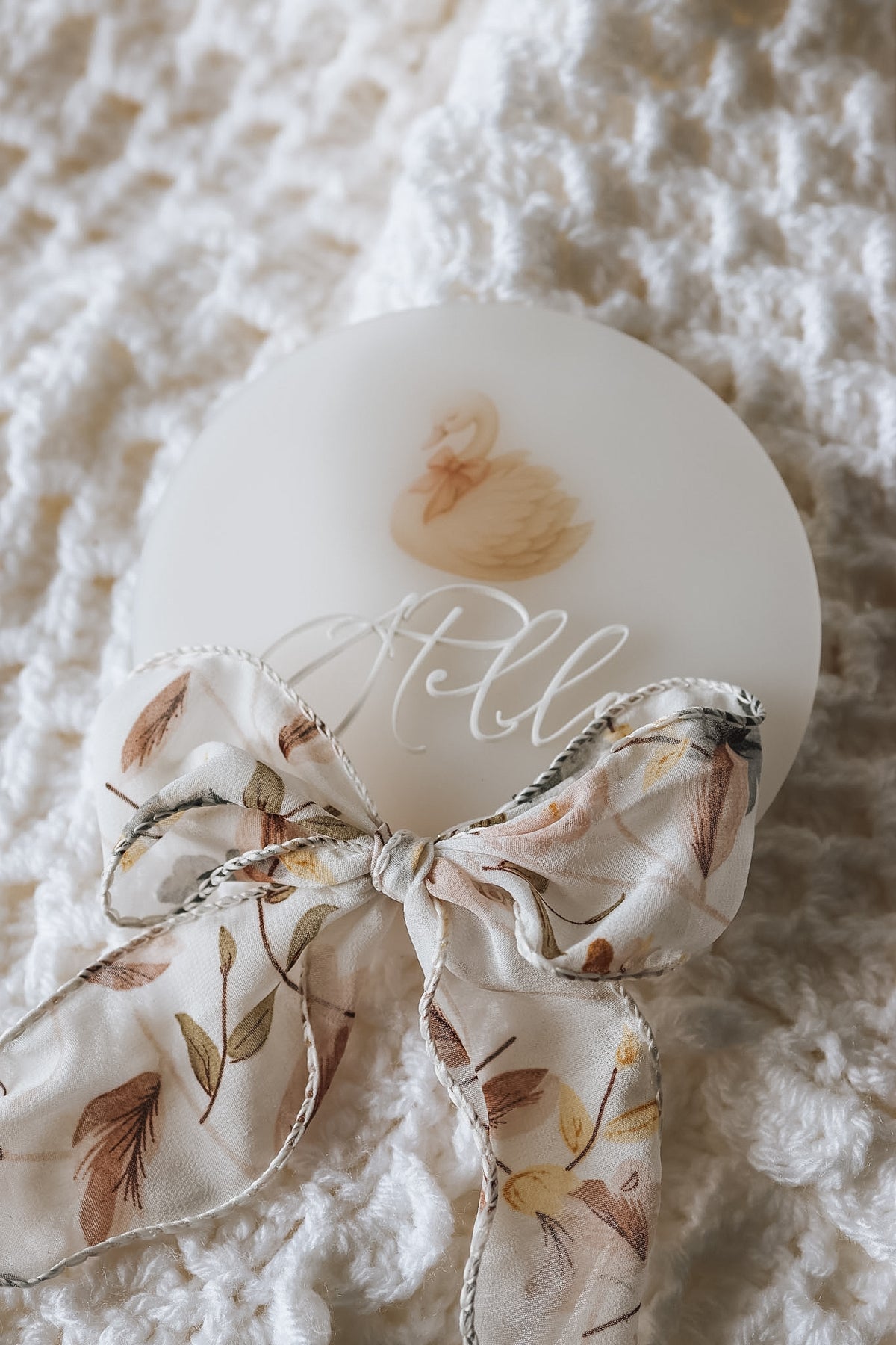 Little Wonders Baby Name Sign (Multiple Shapes, Colours + Designs)