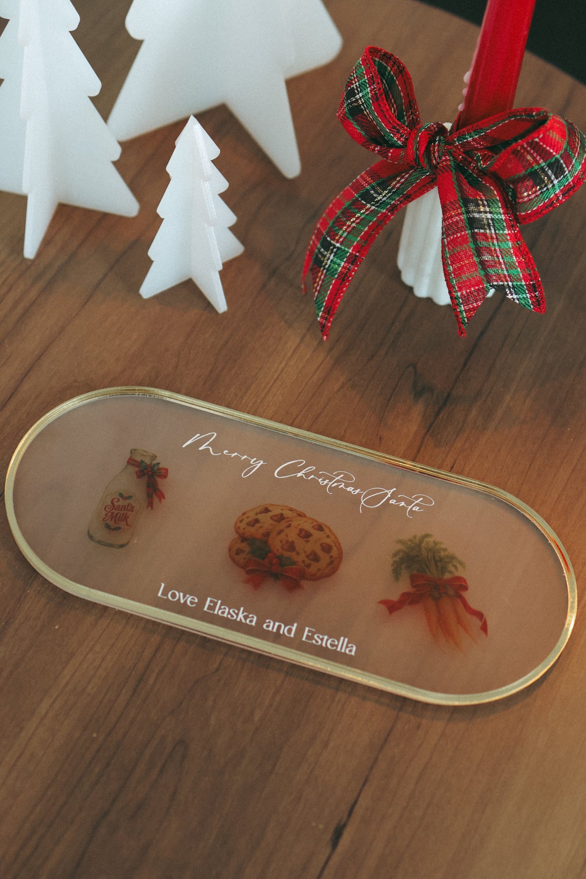 Christmas: Santa's Milk + Cookies Tray