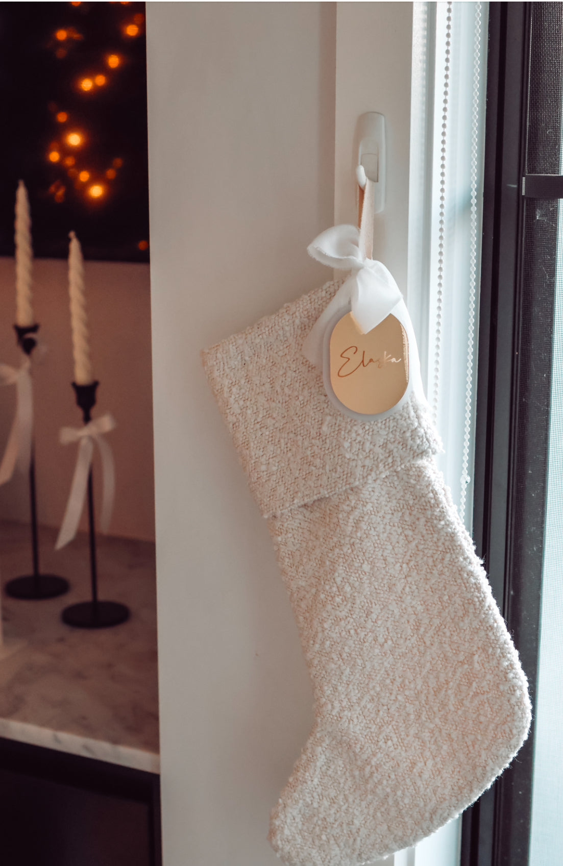Christmas: Mirror Christmas Stocking Tag