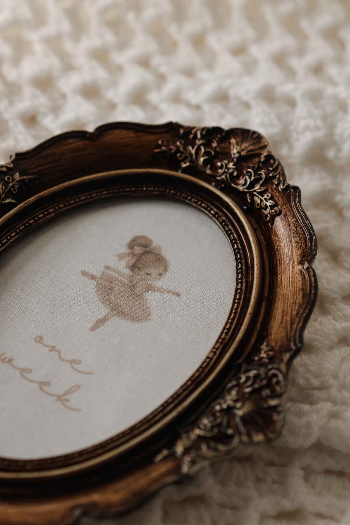 Little Wonders Vintage Framed Baby Milestone Set
