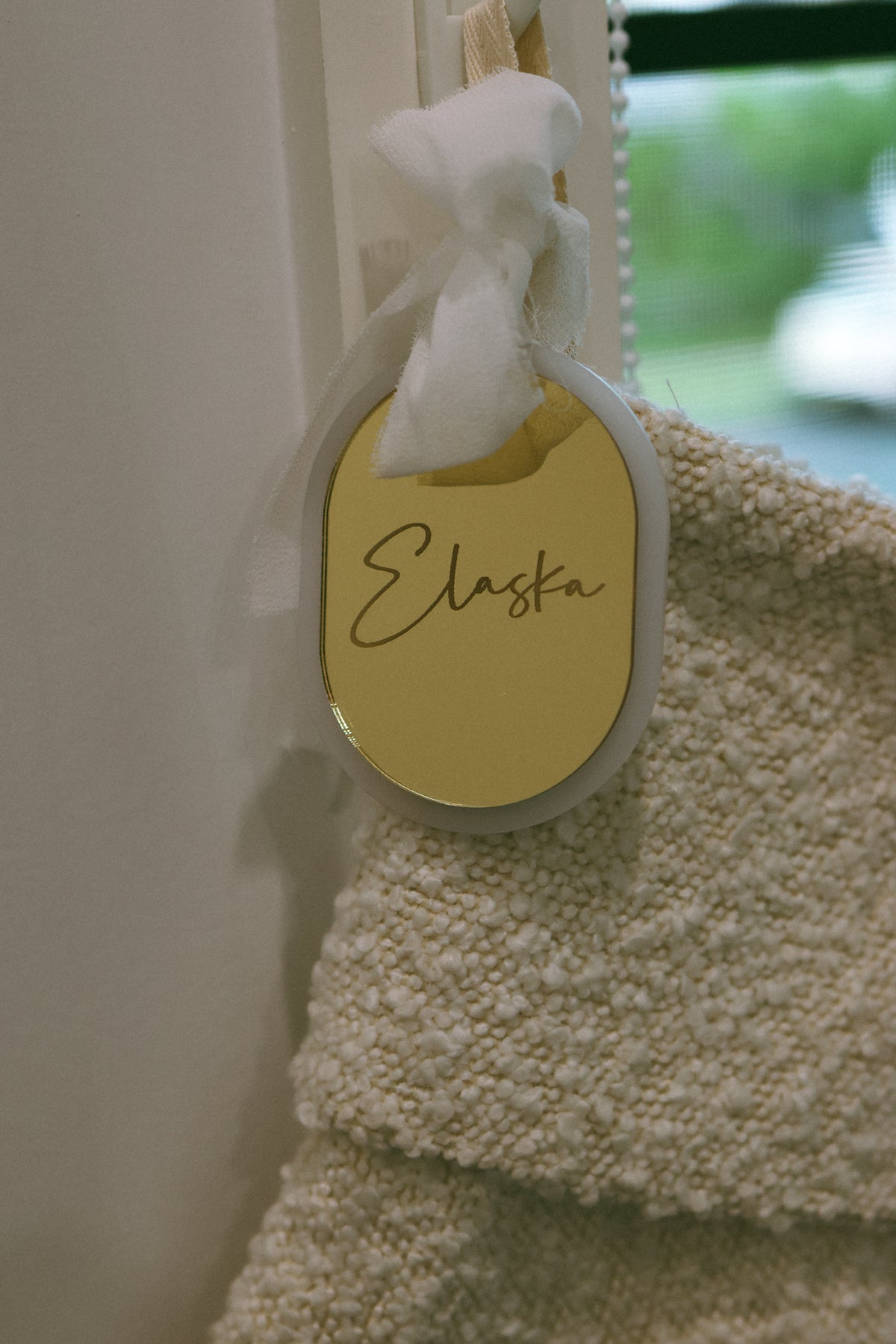 Christmas: Mirror Christmas Stocking Tag