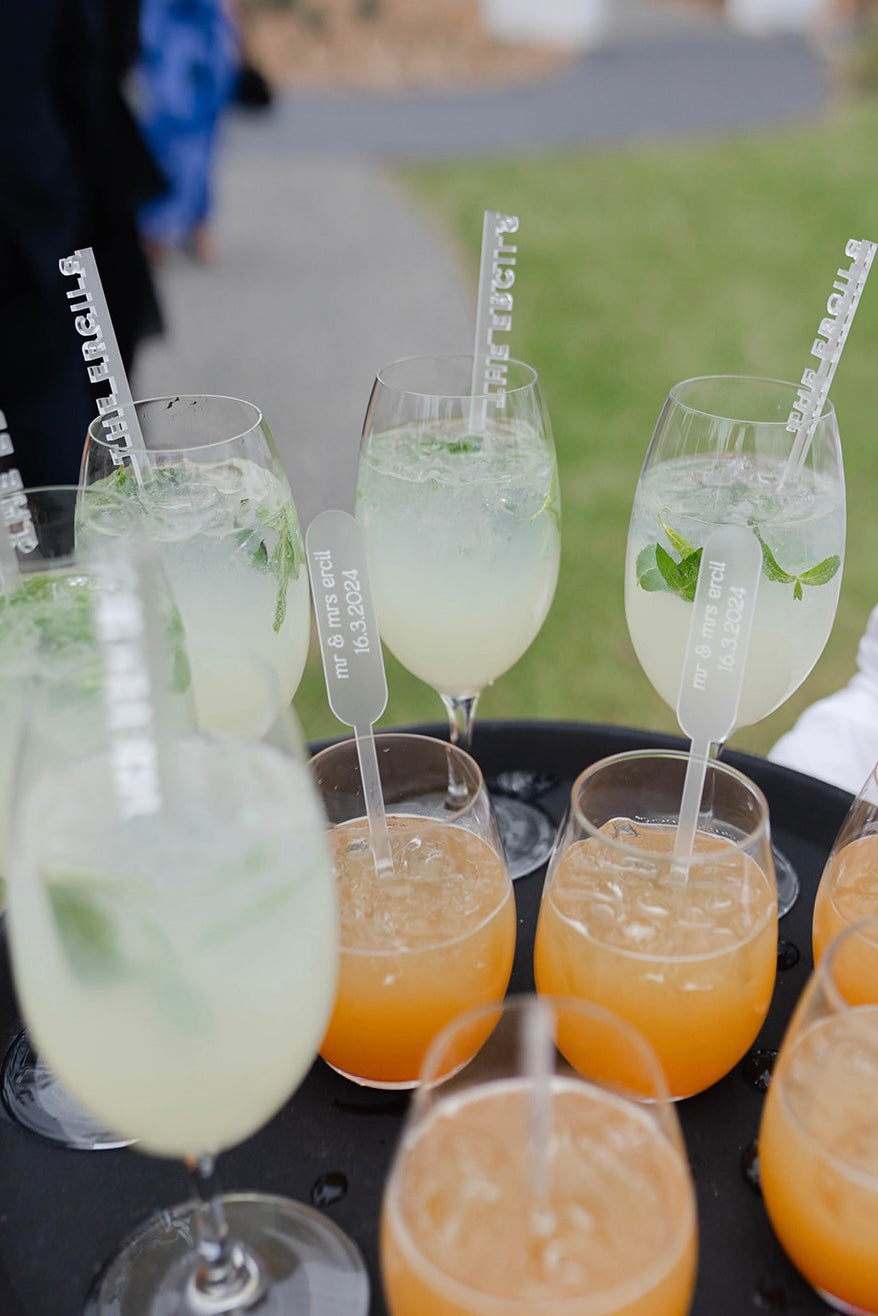 Deluxe Text Cocktail Stirrers