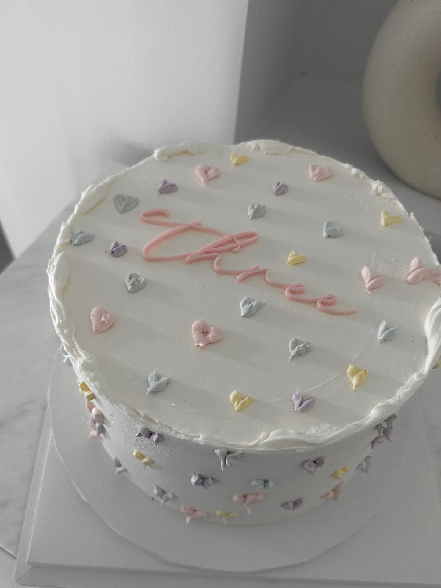 Flat Text Cake Topper