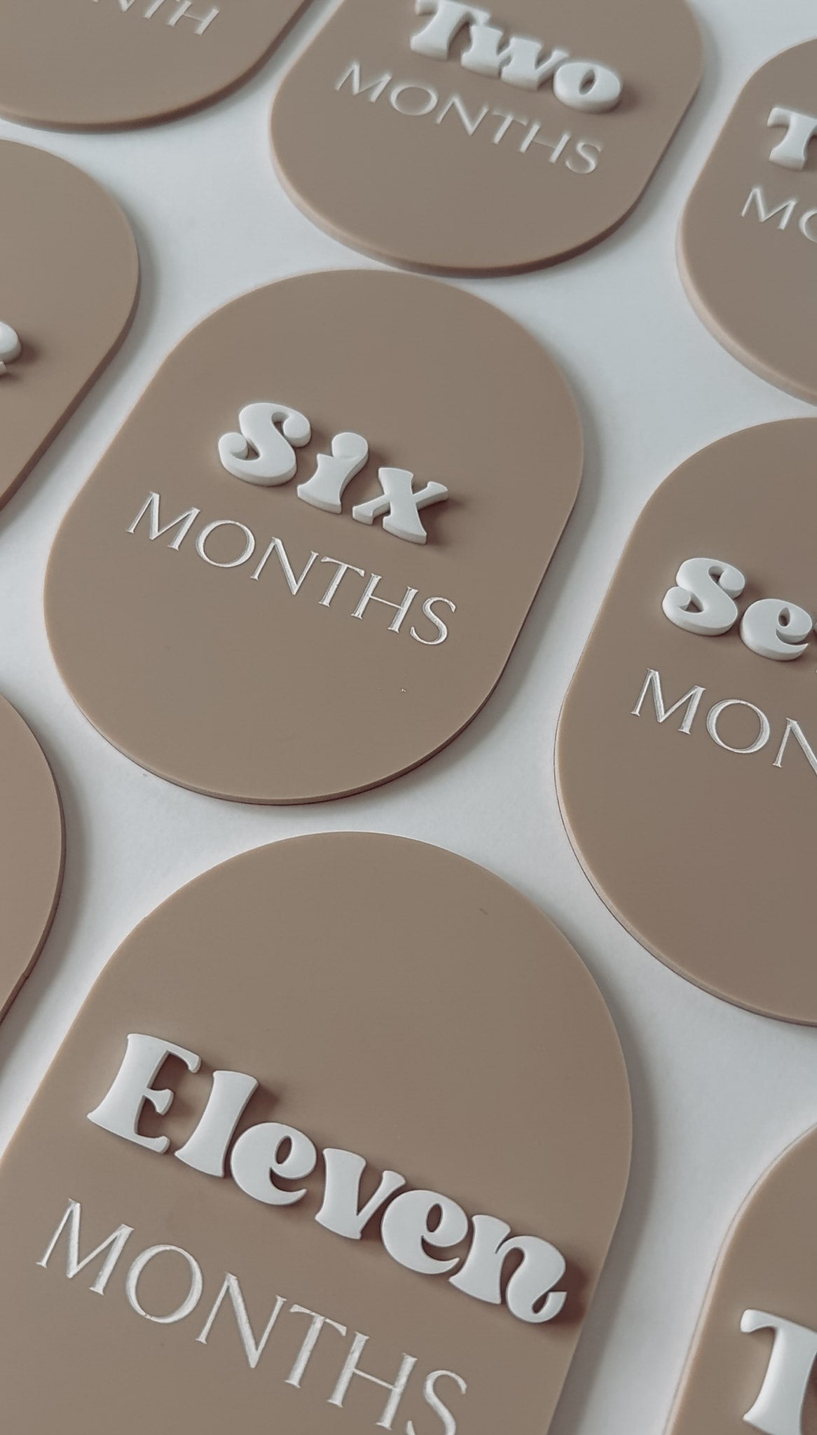 Baby Milestone Set (Multiple Shapes + Colours)