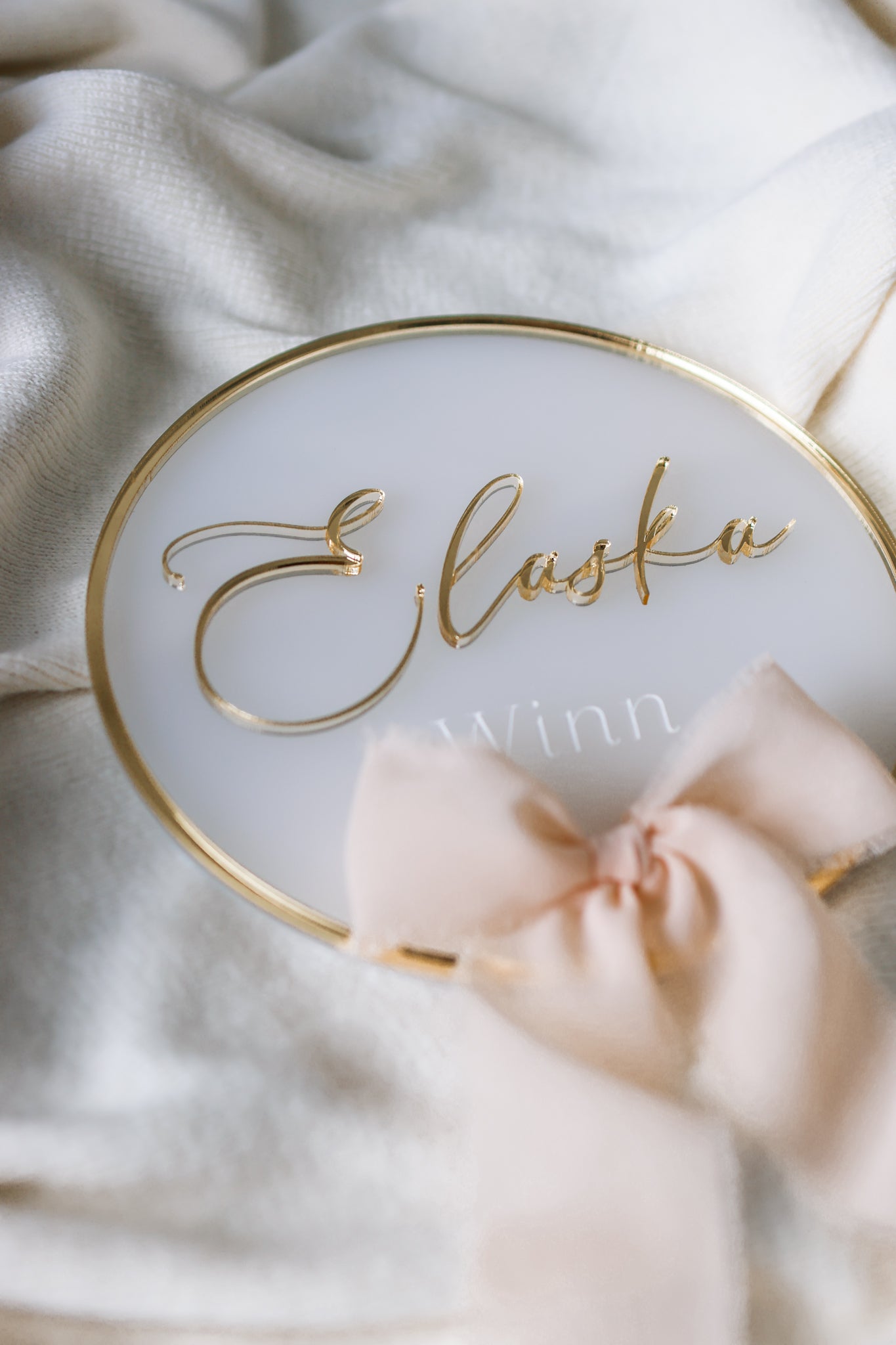 Ribbon Name Sign