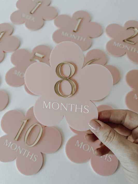 Blossom Baby Milestone Set
