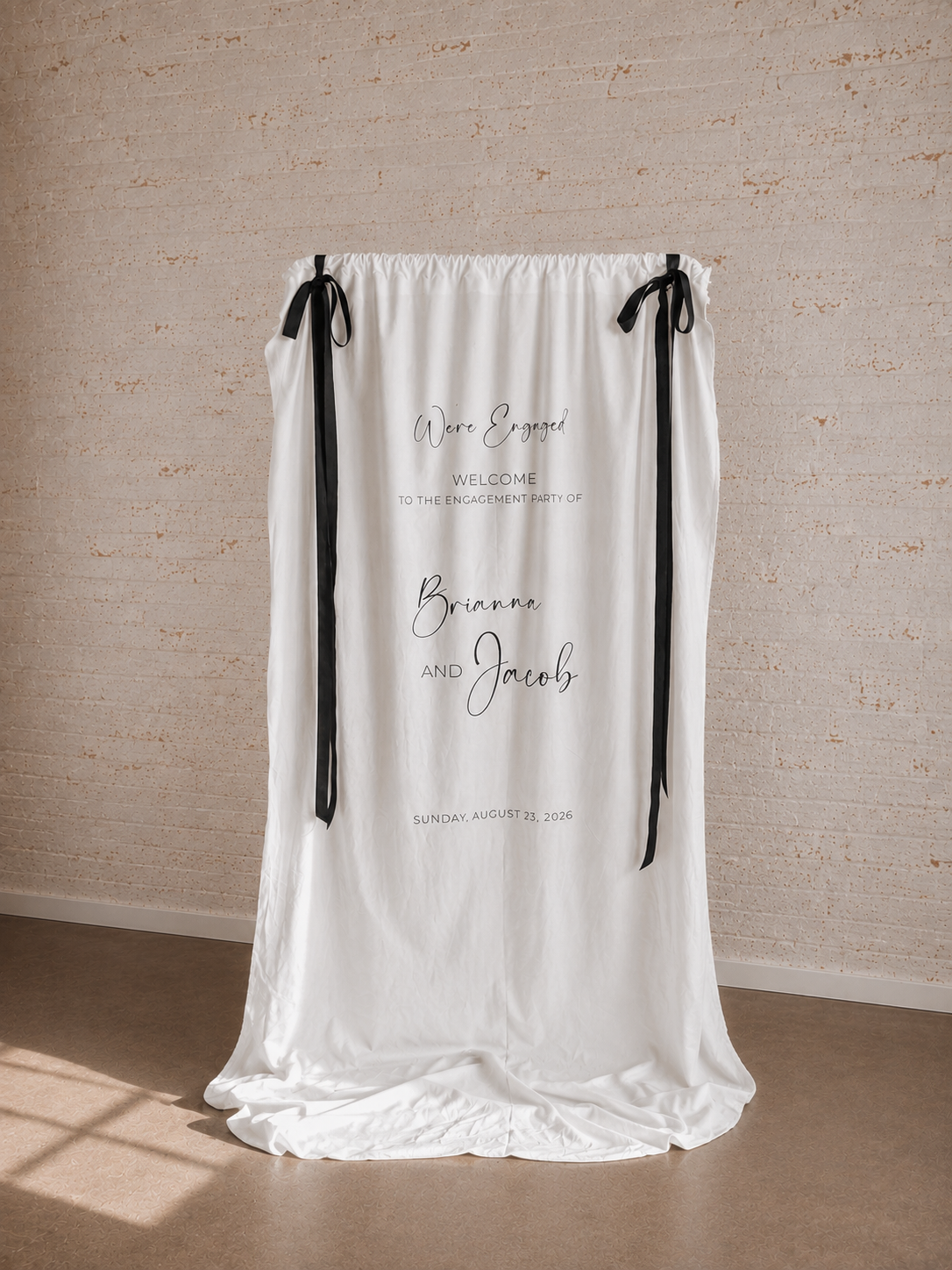 Fabric Welcome Sign