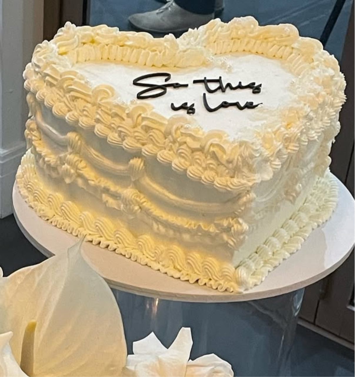 Flat Text Cake Topper