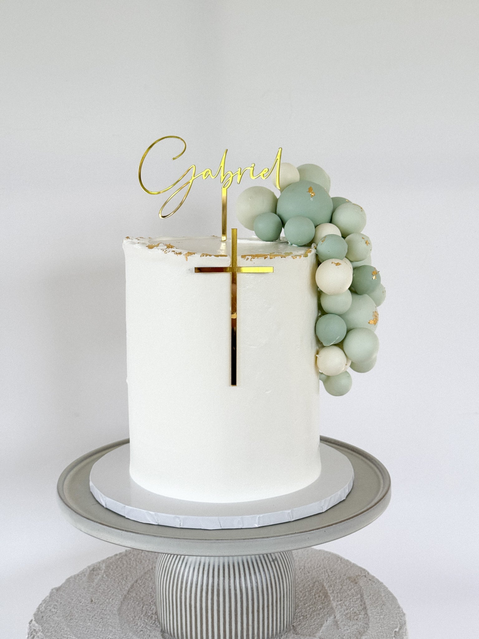 Cross Cake Topper - Single or Double Layer