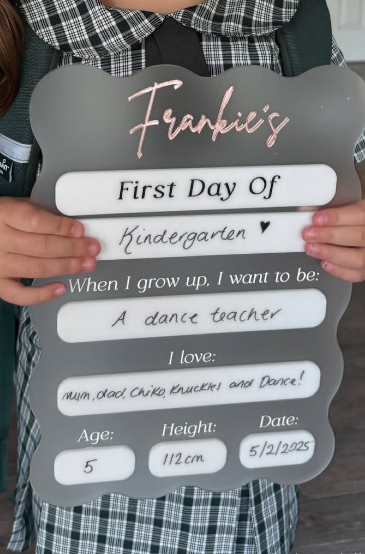 First + Last Day of School Sign