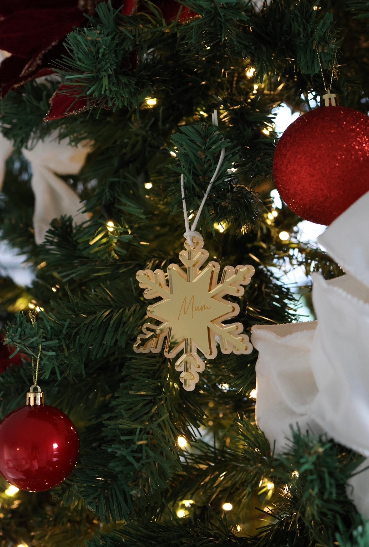 Christmas: Mirror Christmas Tree Ornament