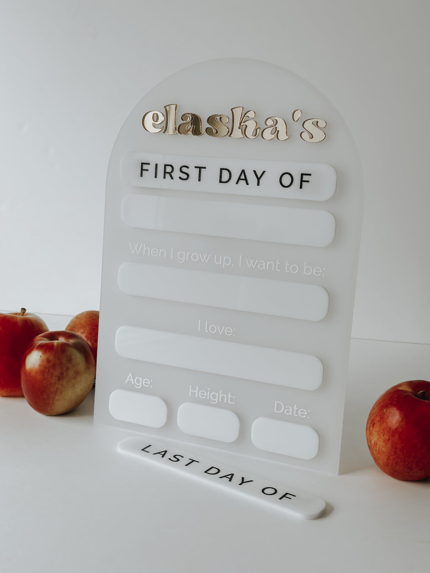 First + Last Day of School Sign
