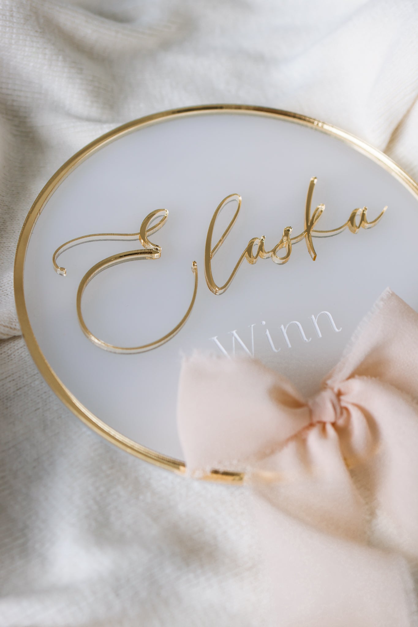 Ribbon Name Sign