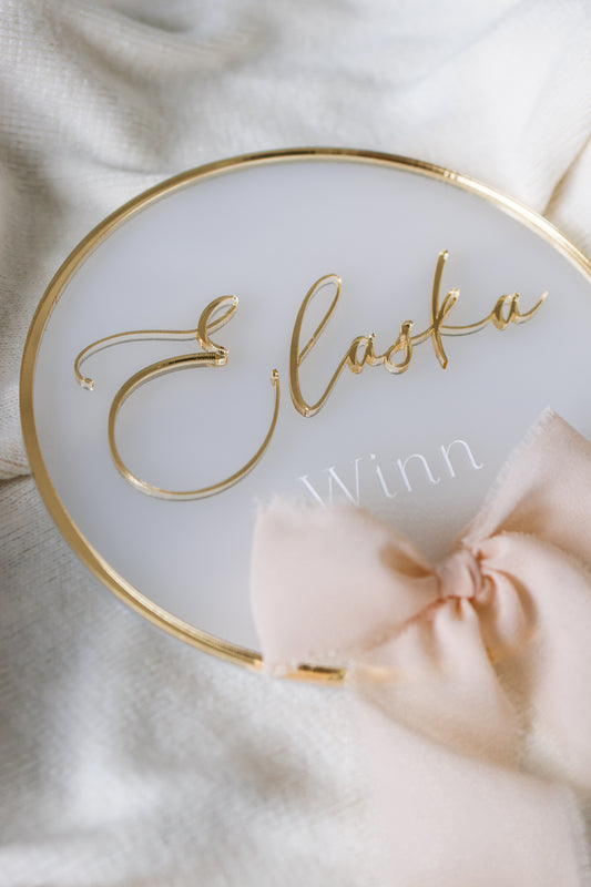 Ribbon Name Sign
