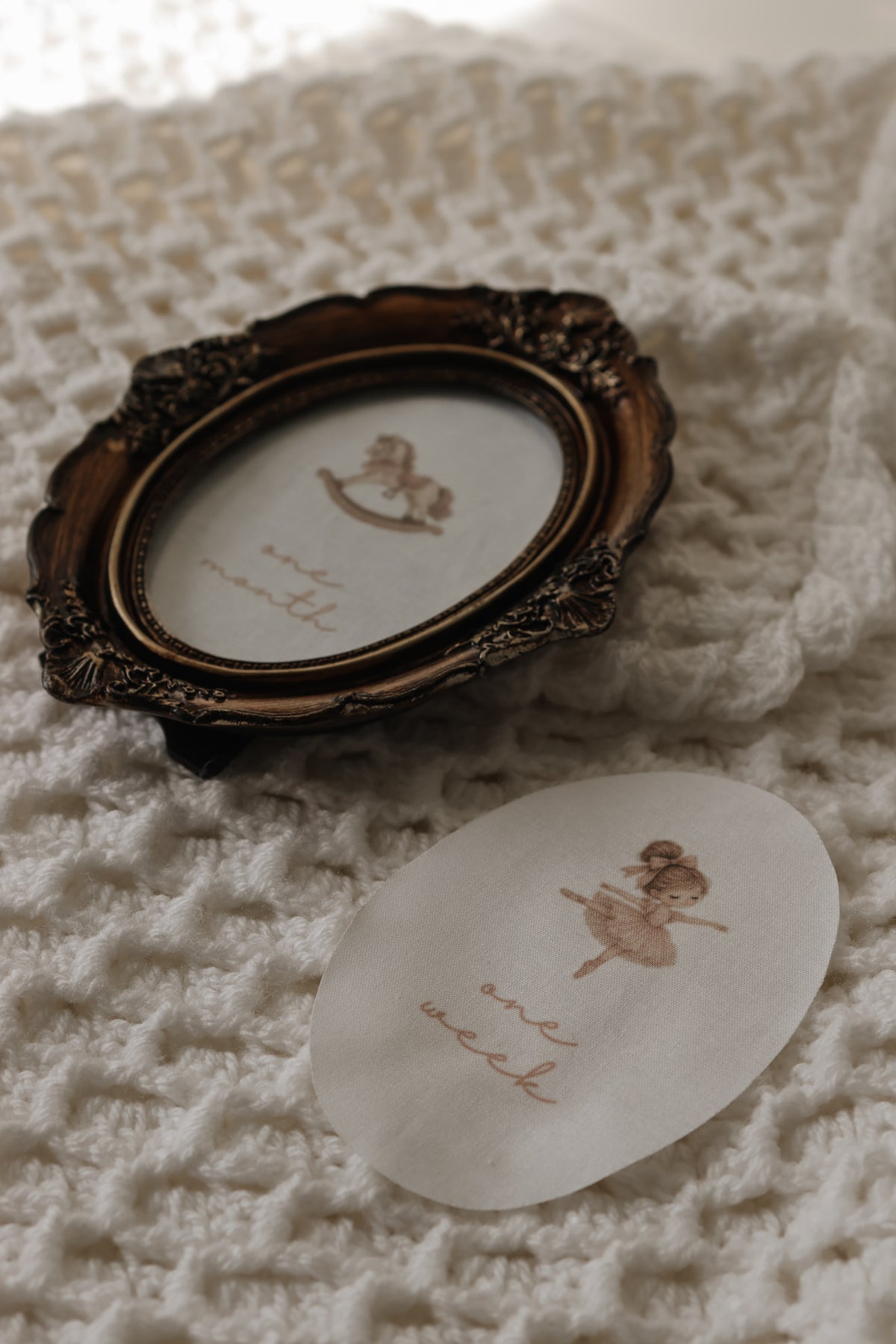 Little Wonders Vintage Framed Baby Milestone Set