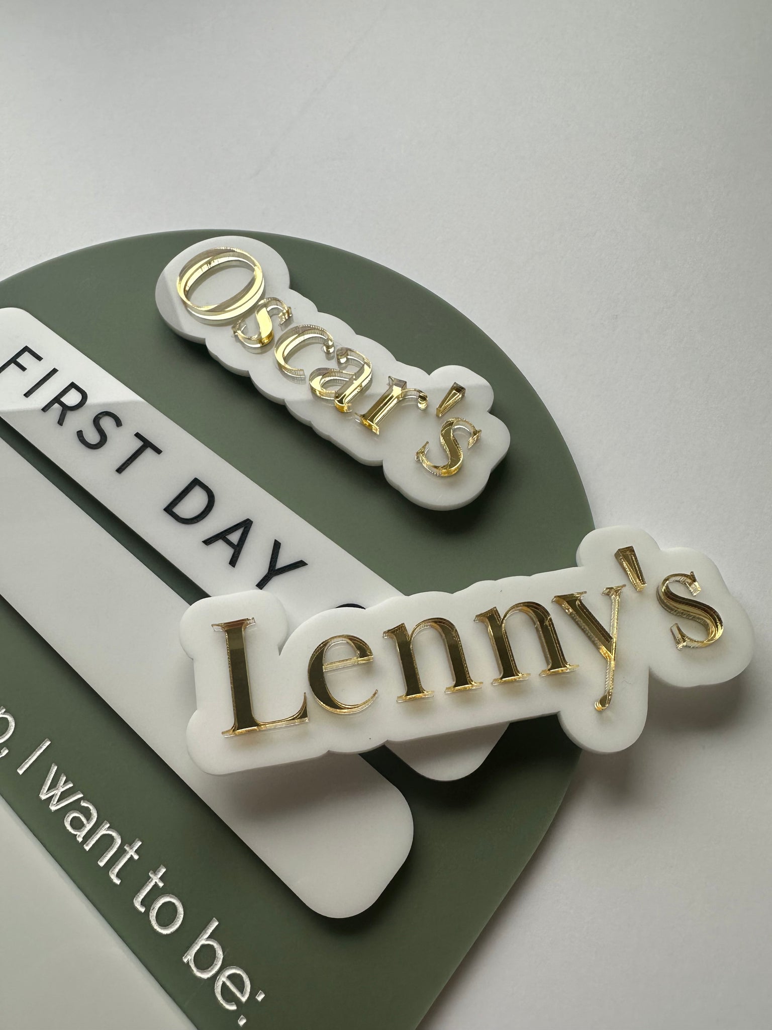 First + Last Day School Sign