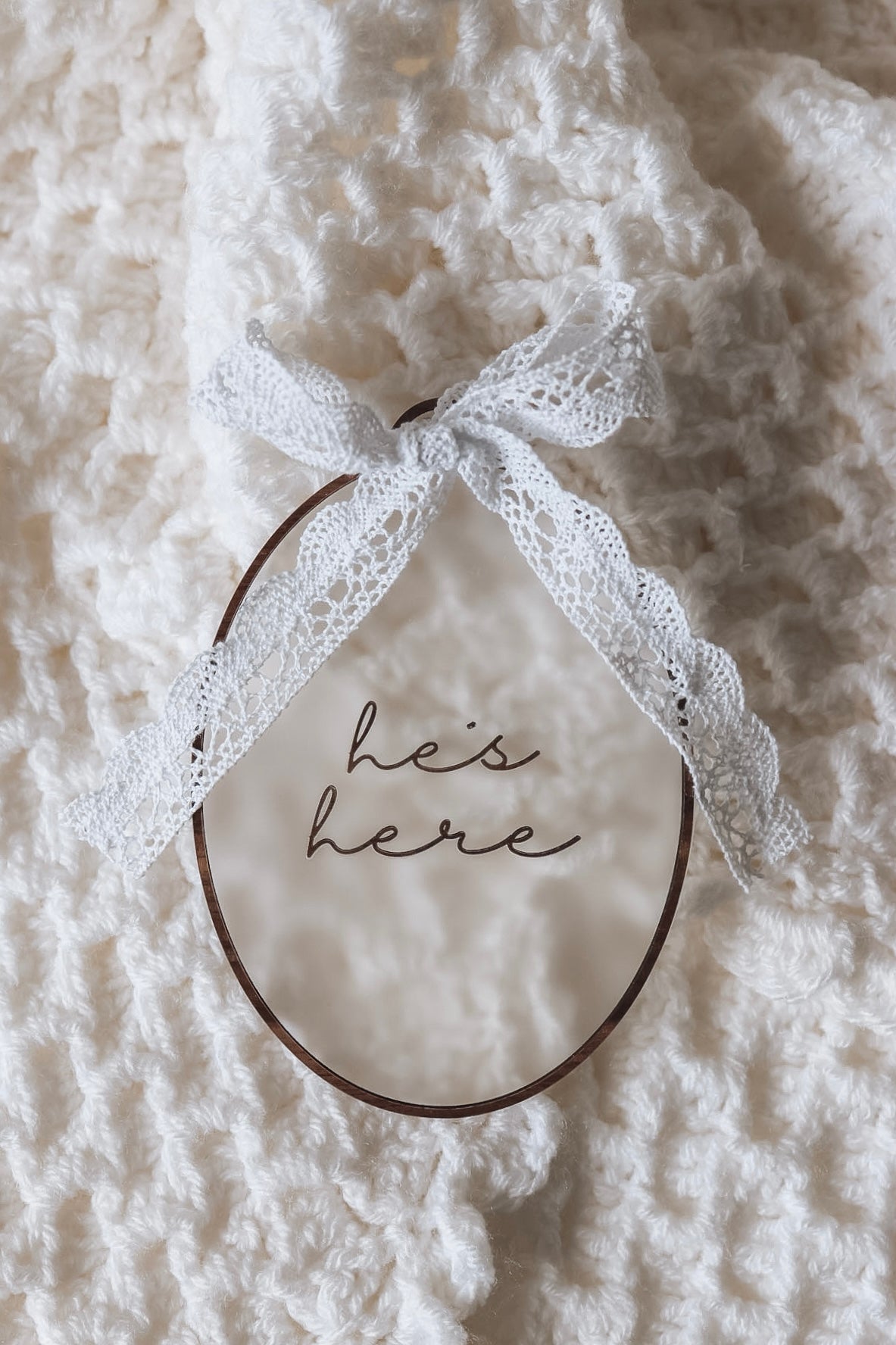 Heirloom Baby Name Arrival Sign