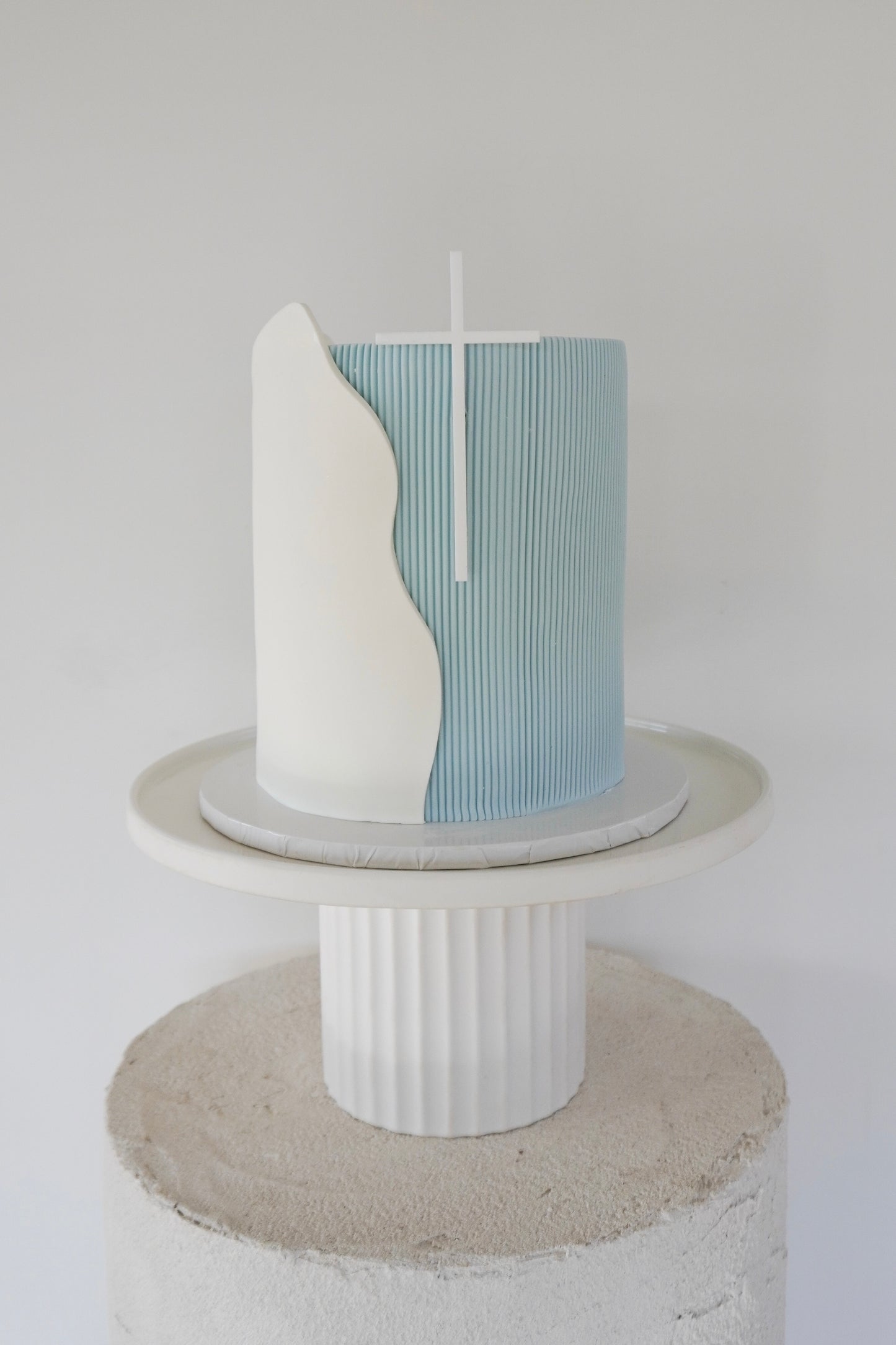 Cross Cake Topper - Single or Double Layer