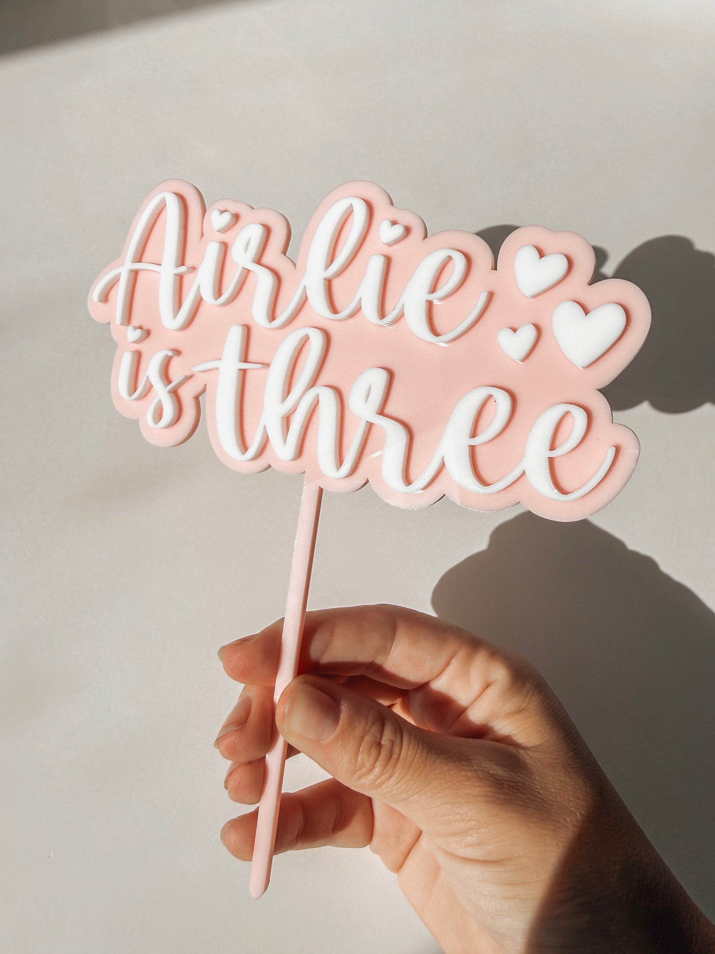 Hearts Cake Topper