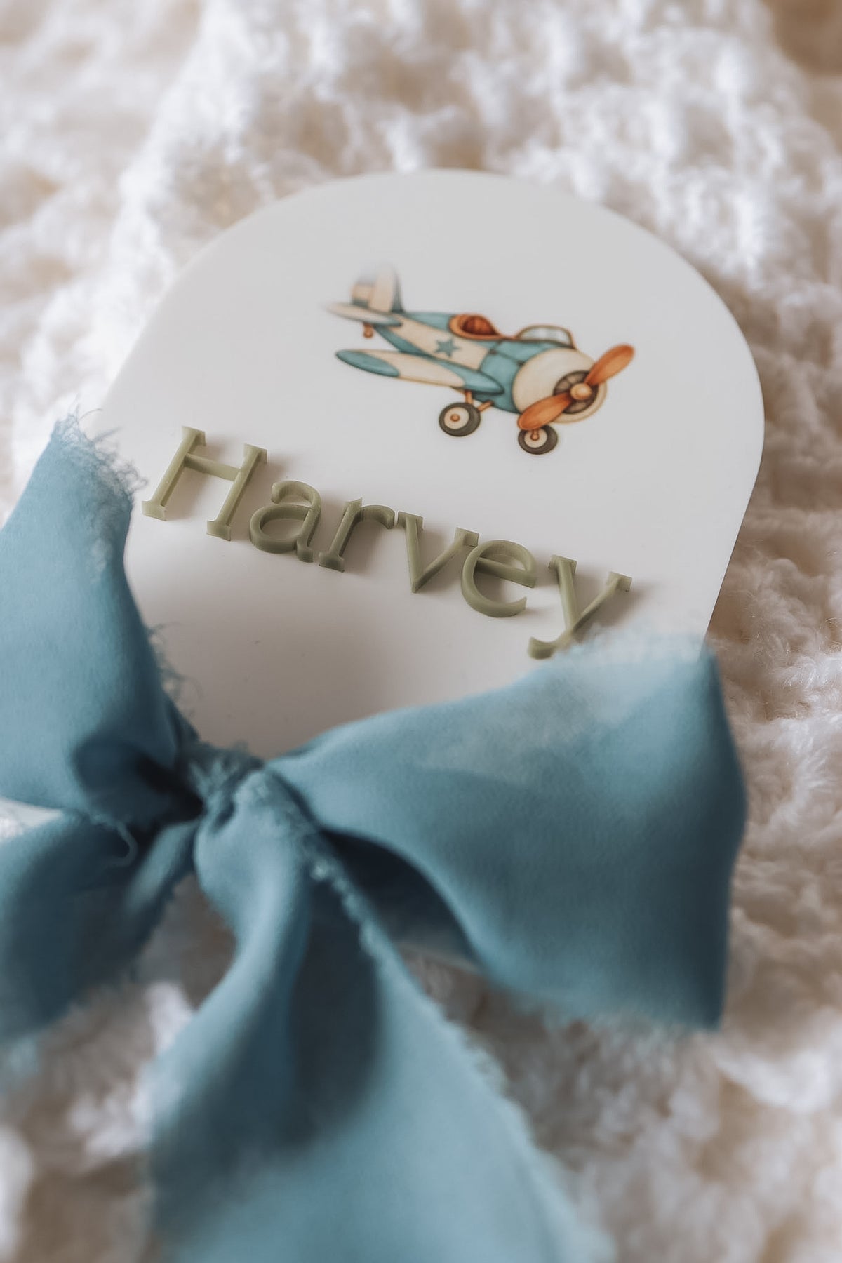 Little Wonders Baby Name Sign (Multiple Shapes, Colours + Designs)