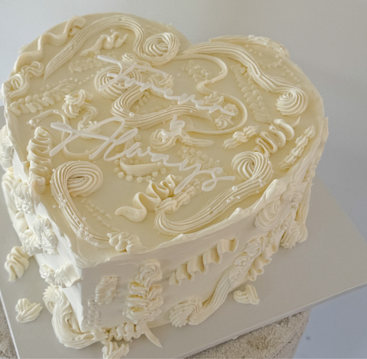 Flat Text Cake Topper