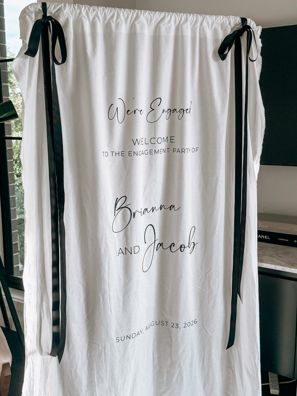 Fabric Welcome Sign