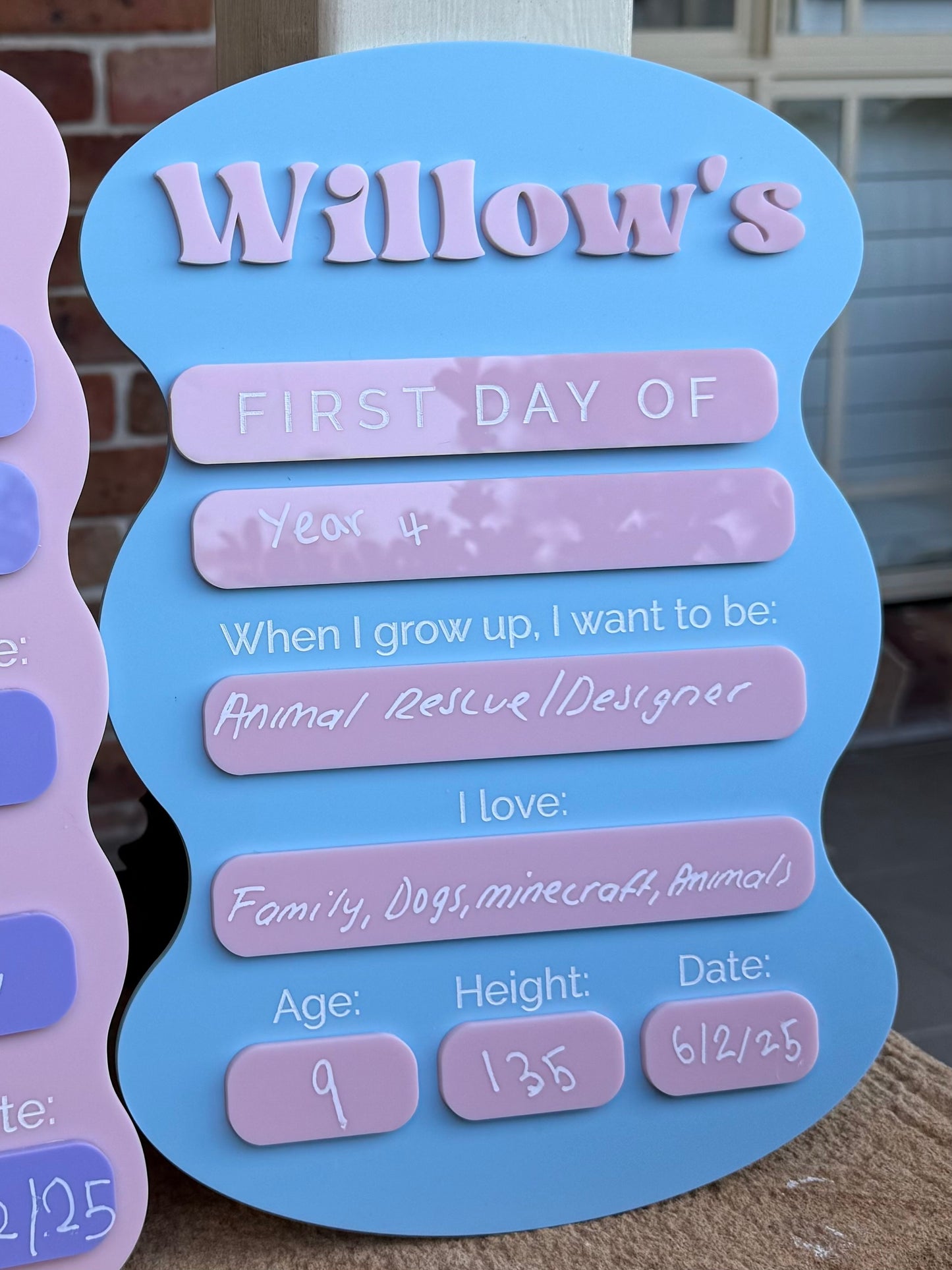 First + Last Day of School Sign