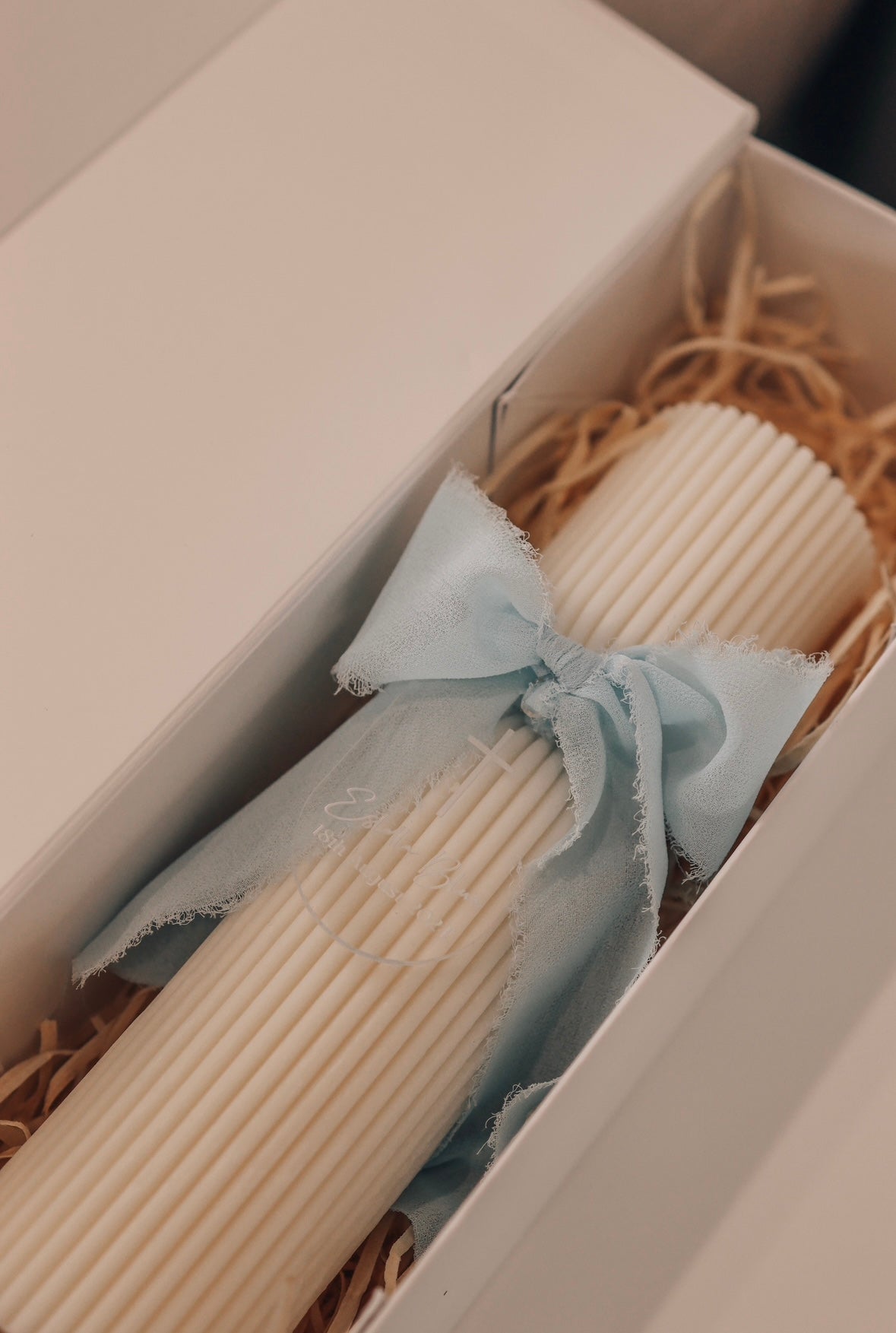 Pearl Baptism Candle Box