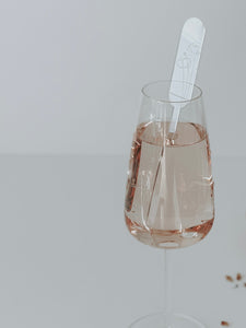 Engraved Double Arch Cocktail Stirrers