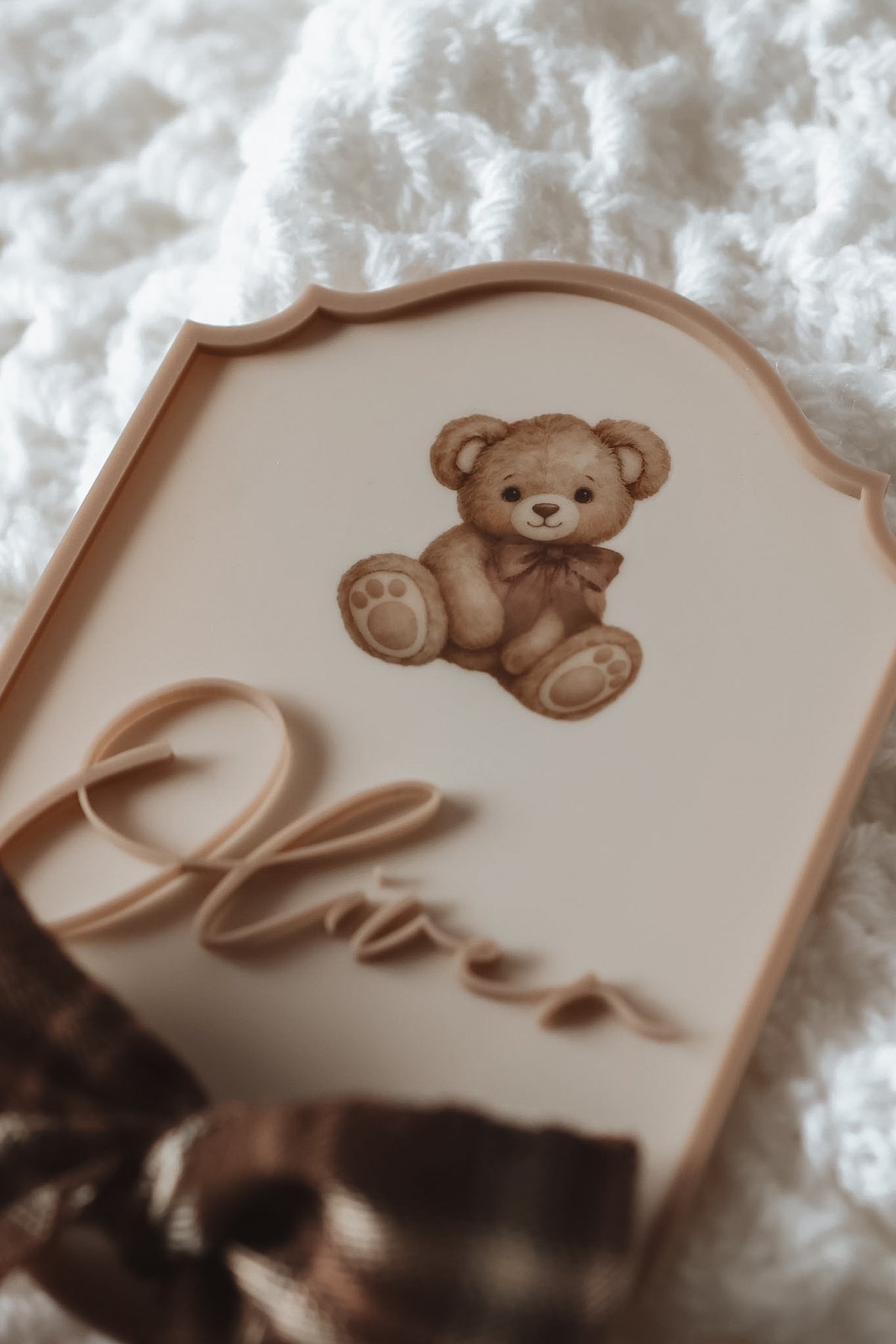 Little Wonders Baby Name Sign (Multiple Shapes, Colours + Designs)