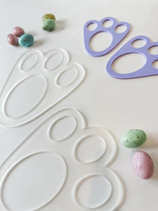 SAMPLE: Easter Bunny Footprints (Premade)