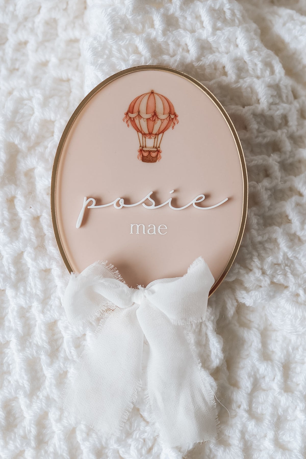 Little Wonders Baby Name Sign (Multiple Shapes, Colours + Designs)