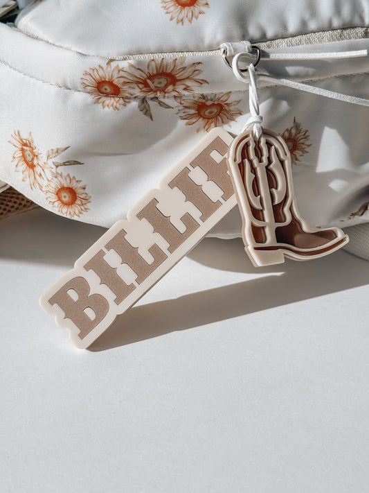 Western Style Name Bag Tag