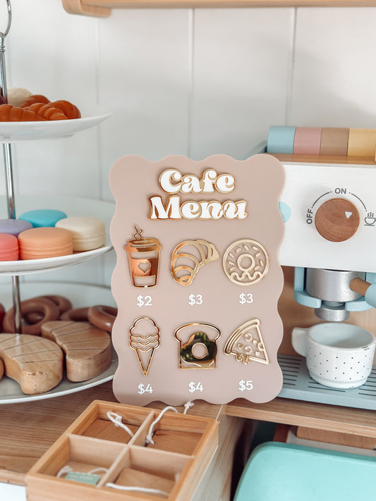 Kids Play Cafe Menu