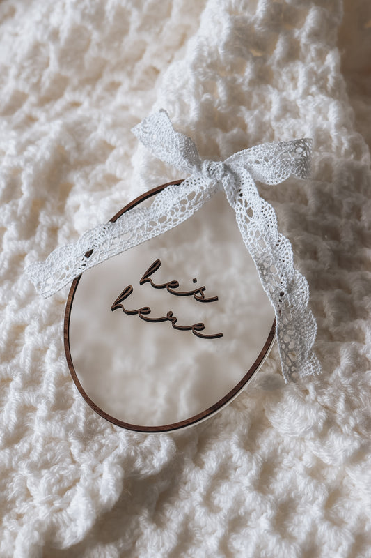 Heirloom Baby Arrival Sign