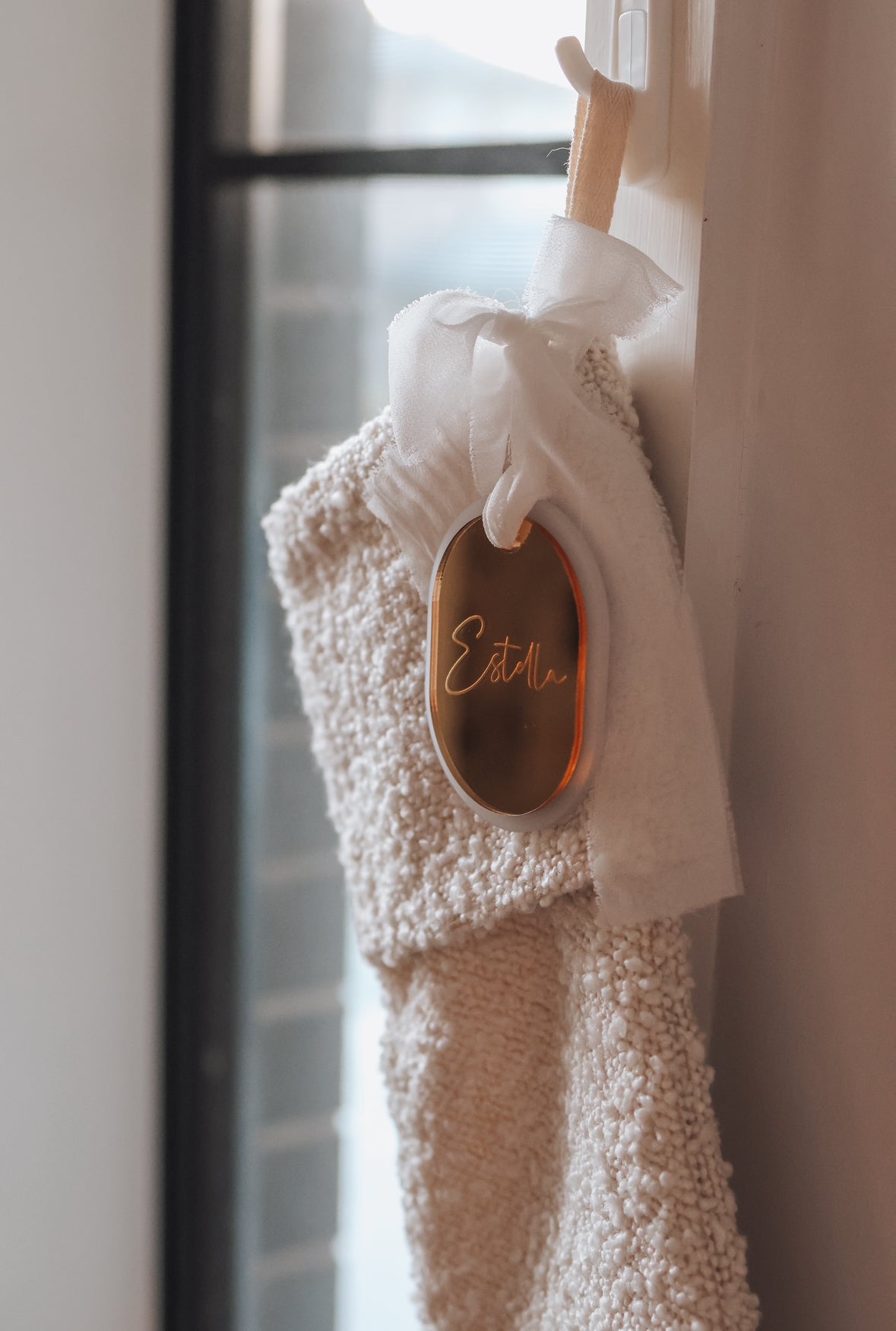 Christmas: Mirror Christmas Stocking Tag