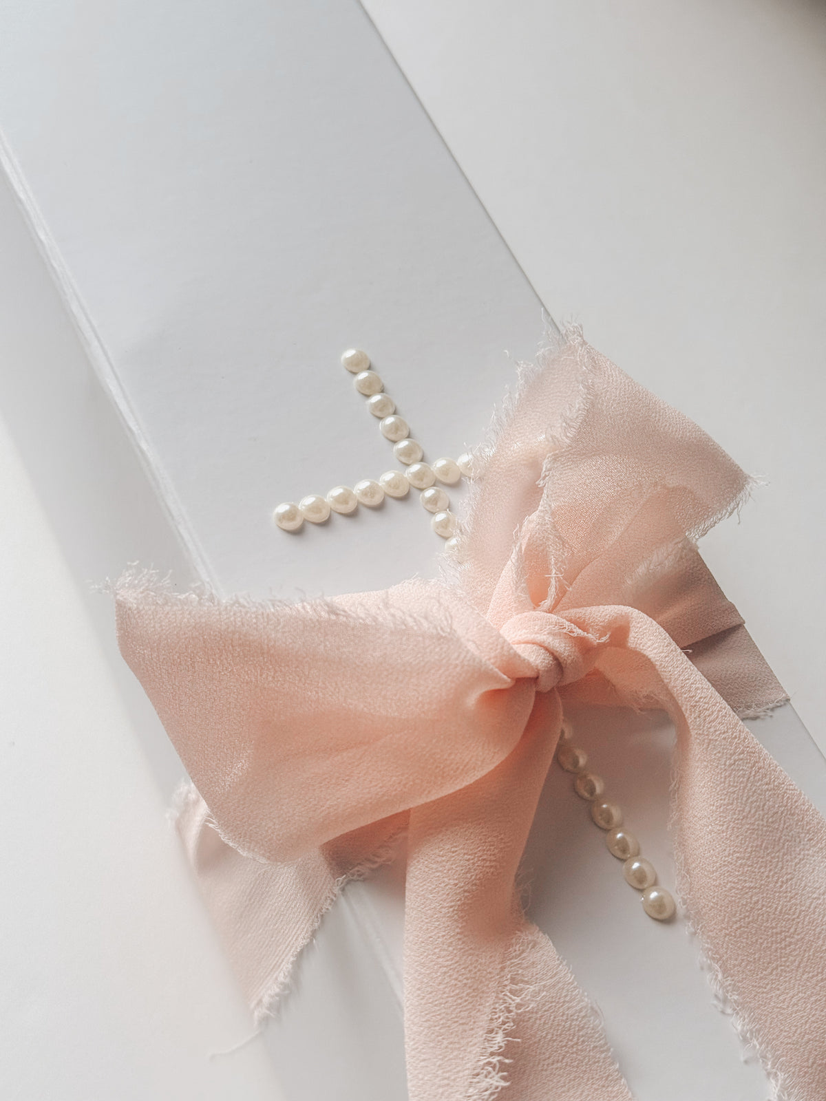 Pearl Baptism Candle Box