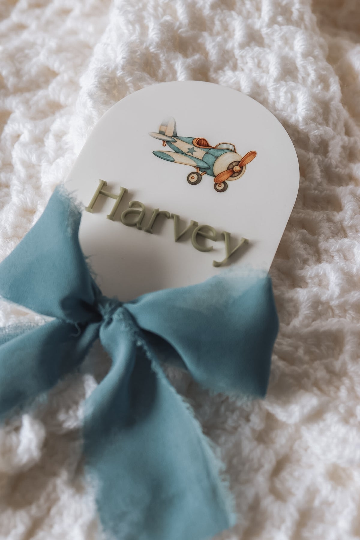 Little Wonders Baby Name Sign (Multiple Shapes, Colours + Designs)