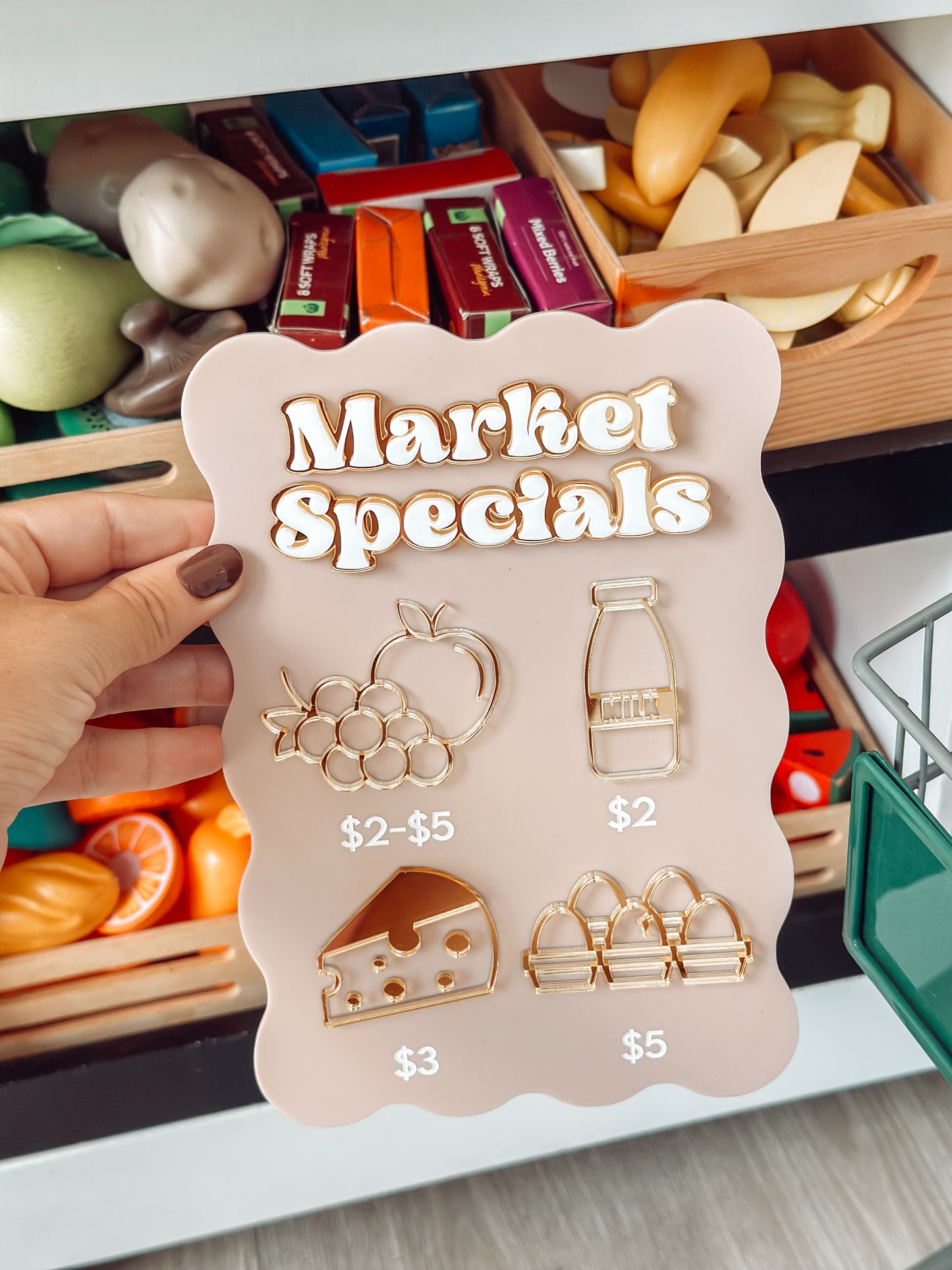 Kids Play Market Menu