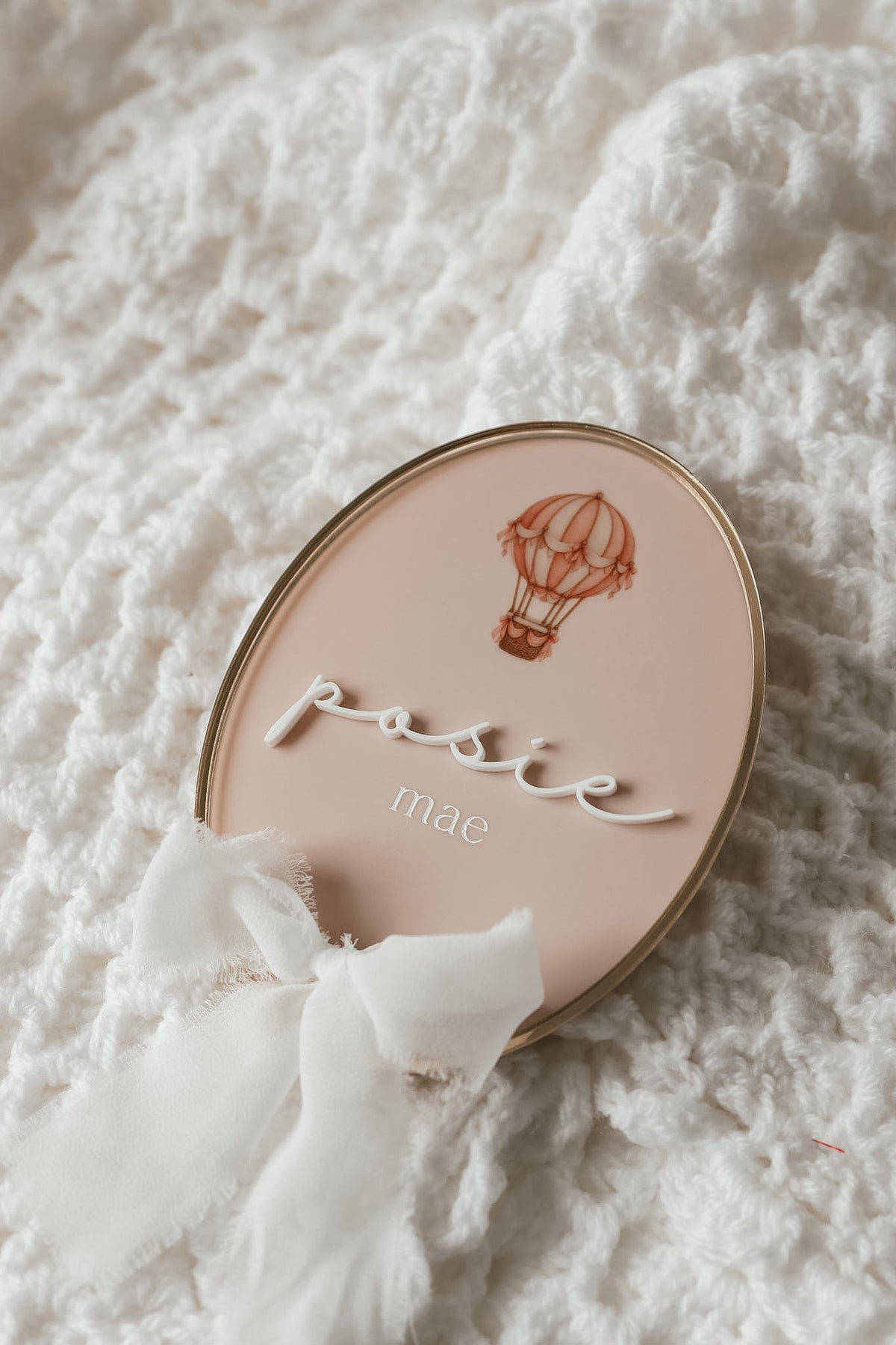 Little Wonders Baby Name Sign (Multiple Shapes, Colours + Designs)