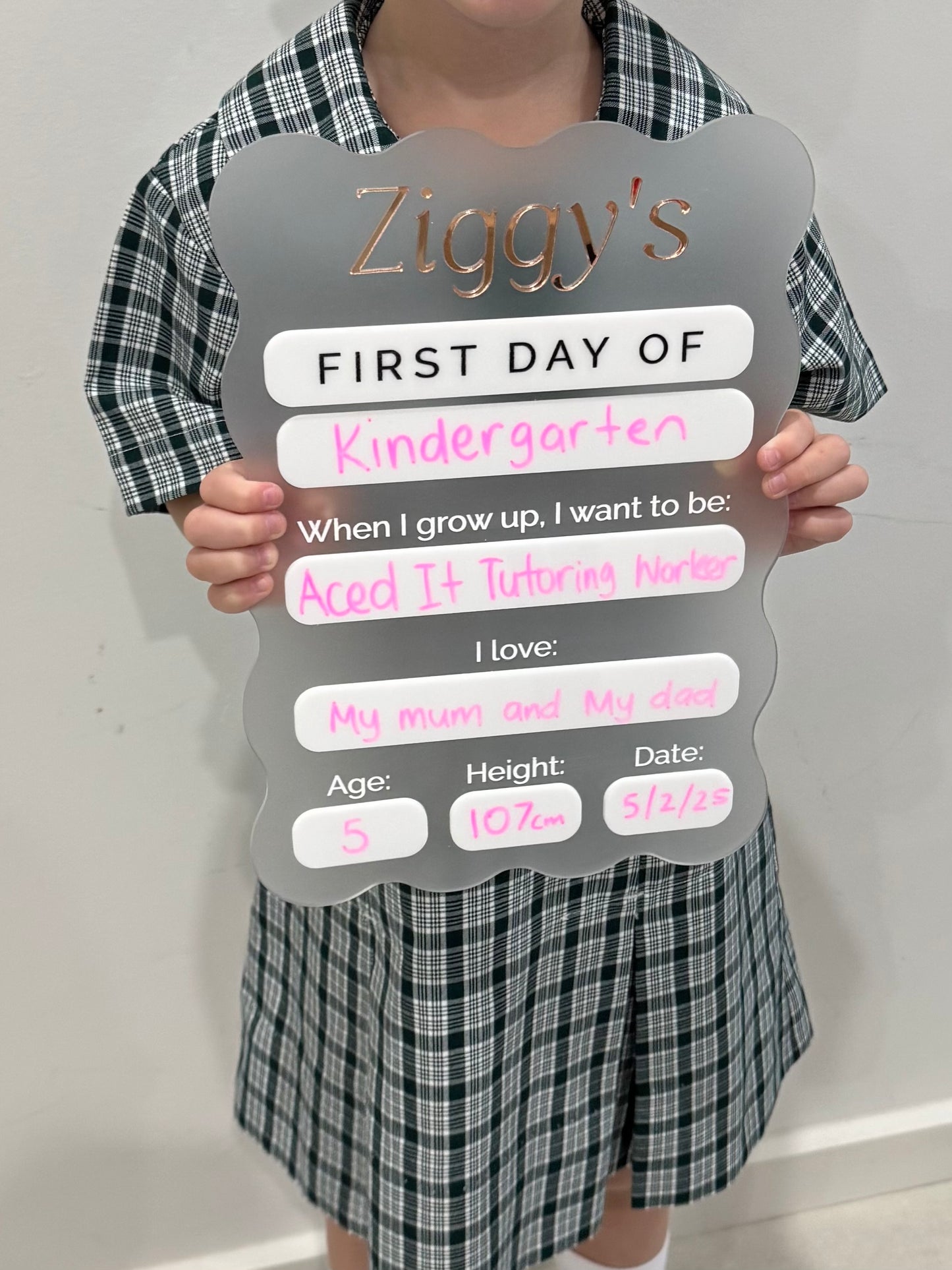First + Last Day of School Sign