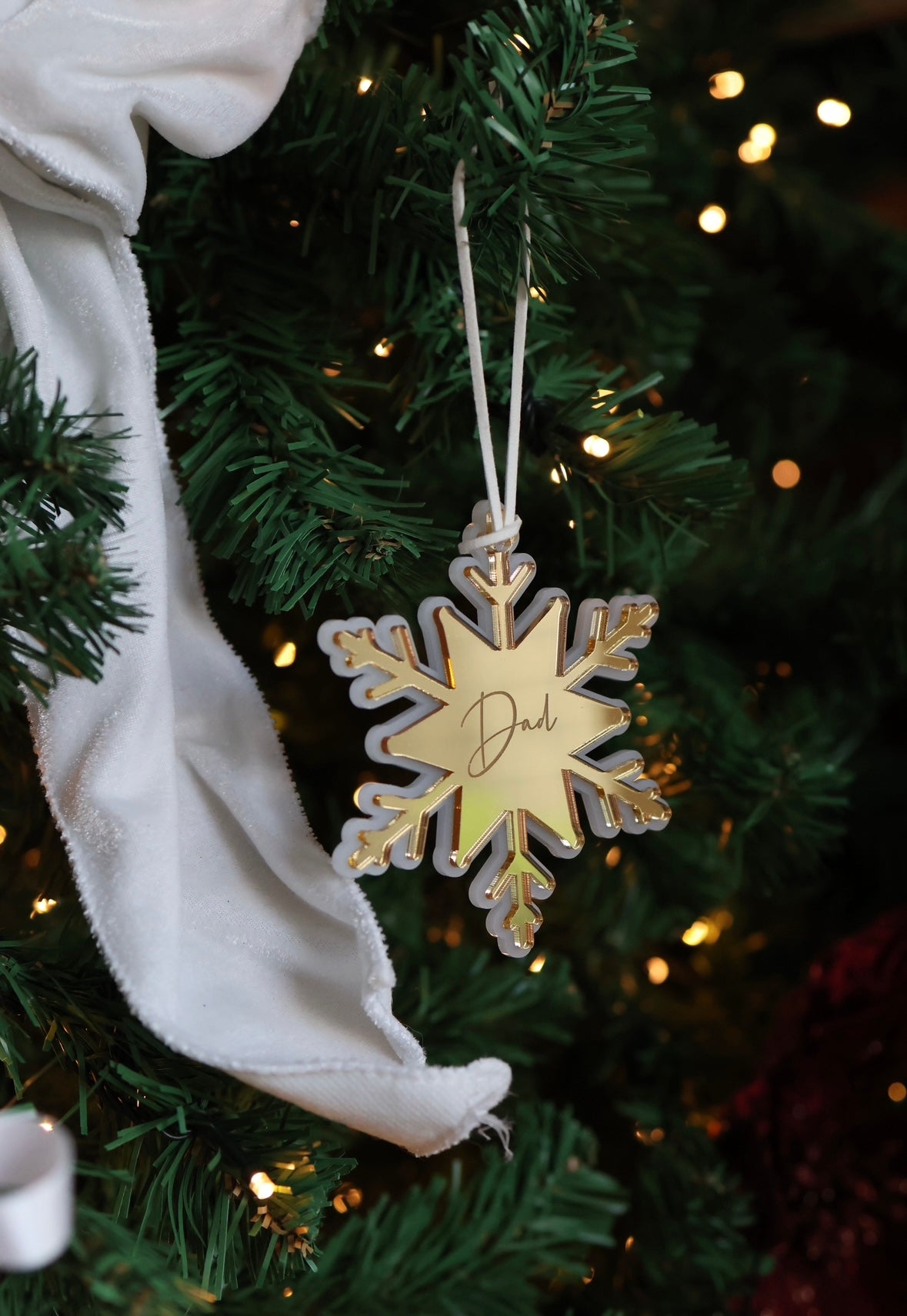 Christmas: Mirror Christmas Tree Ornament