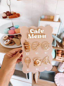 Kids Play Cafe Menu