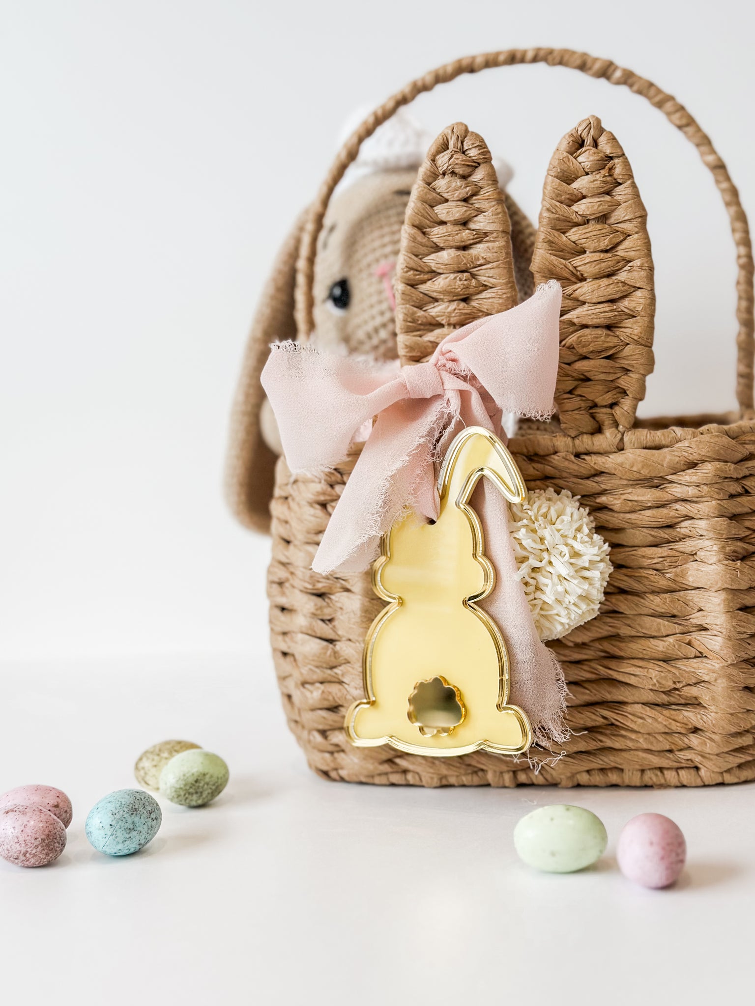 SAMPLE: Easter Bunny Basket Tag (Premade)
