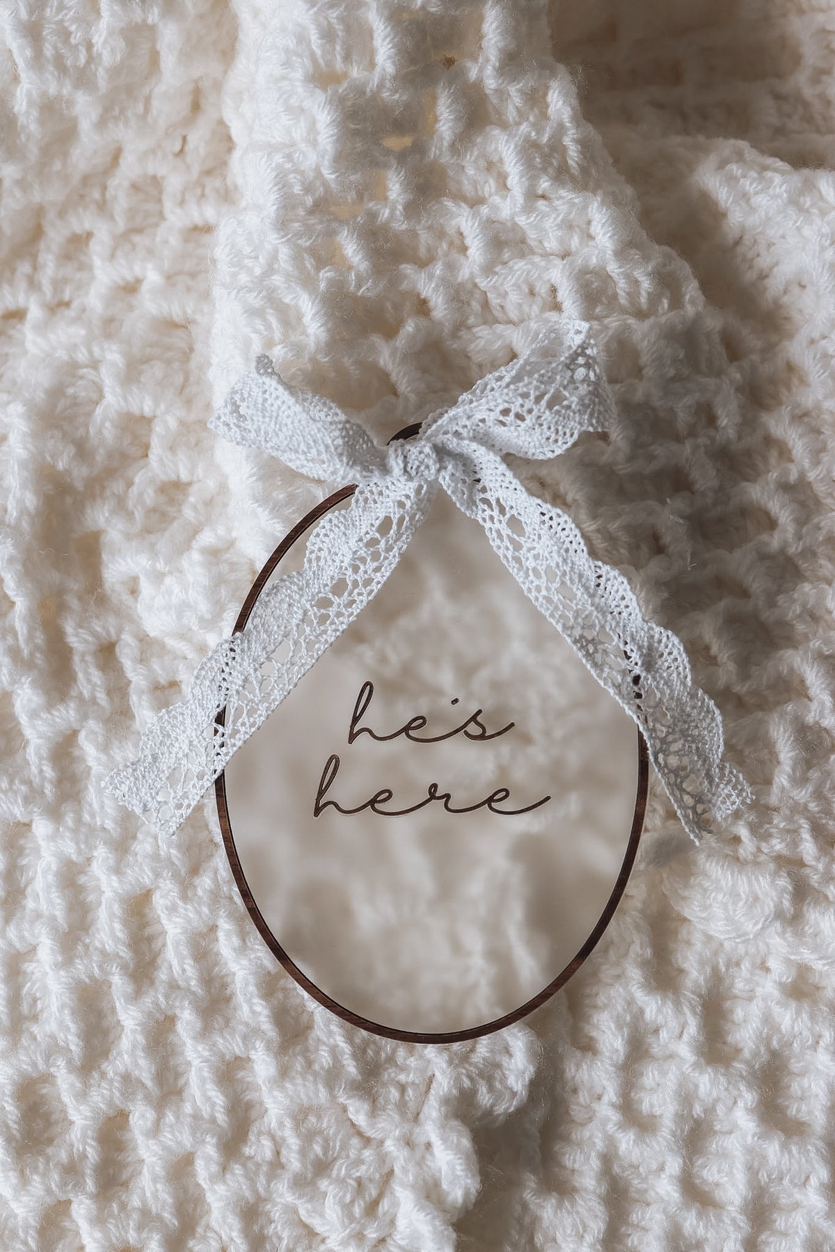 Heirloom Baby Name Arrival Sign
