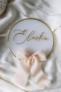 Ribbon Name Sign