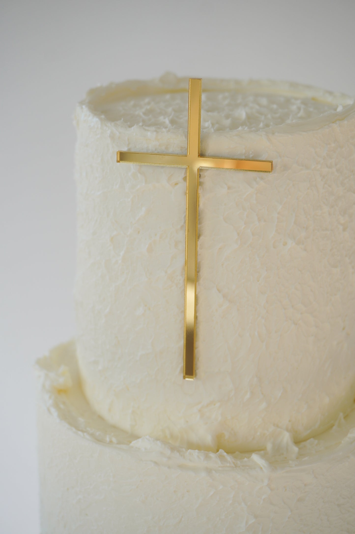 Cross Cake Topper - Single or Double Layer