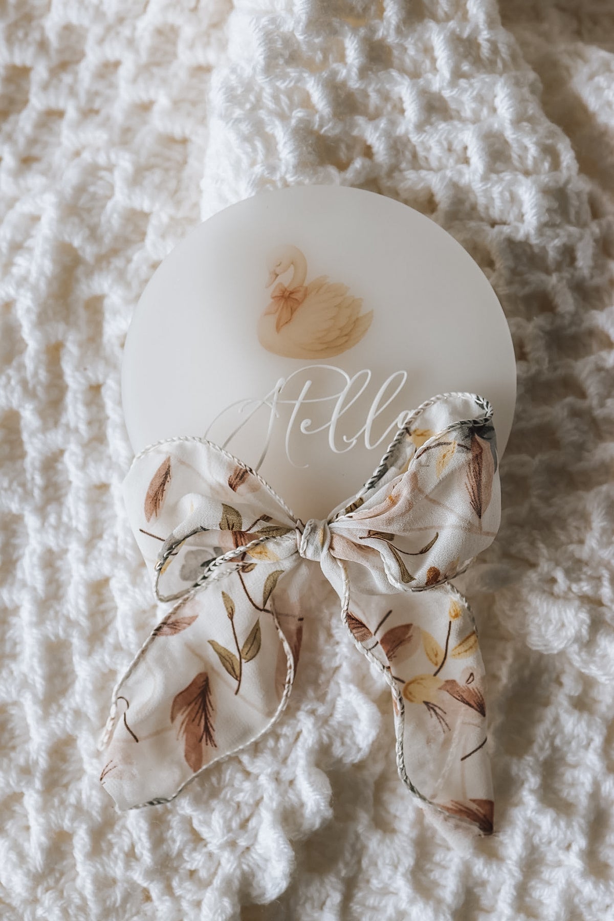 Little Wonders Baby Name Sign (Multiple Shapes, Colours + Designs)