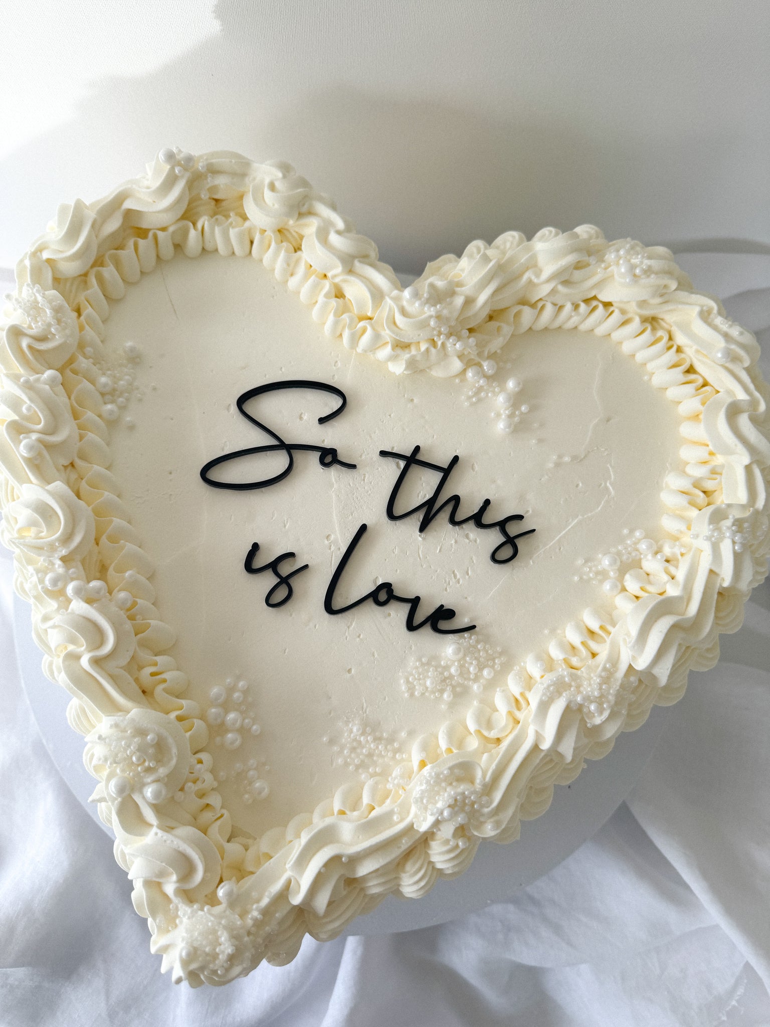 Flat Text Cake Topper